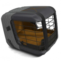 4PETS Автобокс для животных до 8кг "Caree Smoked Pearl" с креплением ISOFIX, коричневый