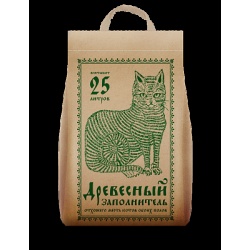 Наполнитель Пи-Пи-Бент впитывающий для туалета кошек No Name древесный 25л